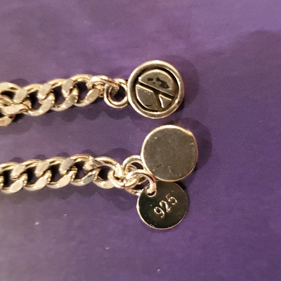 Sterling Silver Love Tassel Adjustable Bracelet - Picture 3 of 4